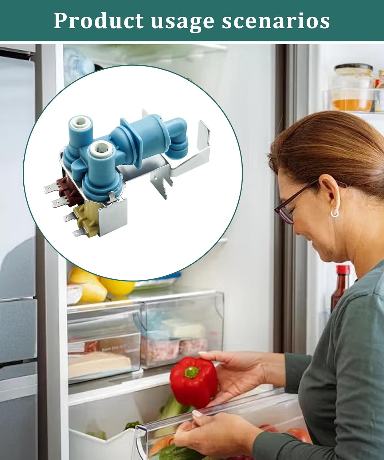 W10420083 Refrigerator Water Inlet Valve