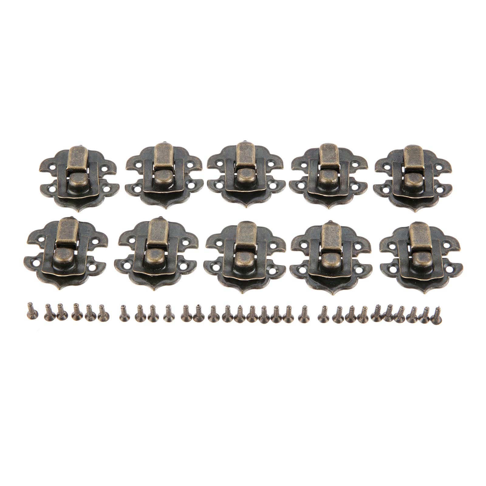 100 Serrature A Padlock Vintage In Ferro - Dimensioni 26x16 Mm, Per Scatole Di Legno, Bottiglie, Gioielli, Colore Bronzo O Giallo