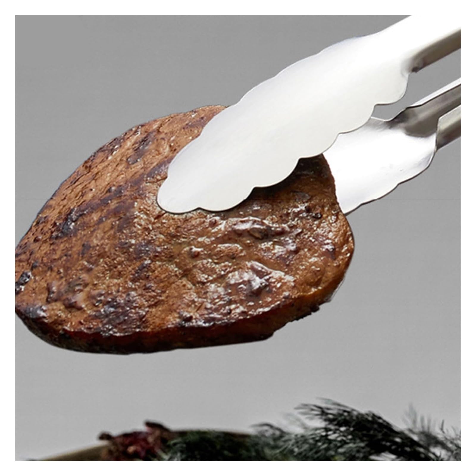 Pinze da cucina in acciaio inossidabile 7-16 pollici con manico in legno - for cucinare, grigliare e barbecue(39.5cm)