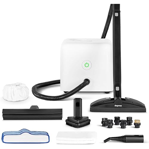 Dupray Neat Steam Cleaner with 17-Piece Kit – Powerful, chemical-free cleaning for floors, cars, tiles, upholstery, kitchen appliances, grout, and more. *Kills 99.9% of Bacteria & Viruses