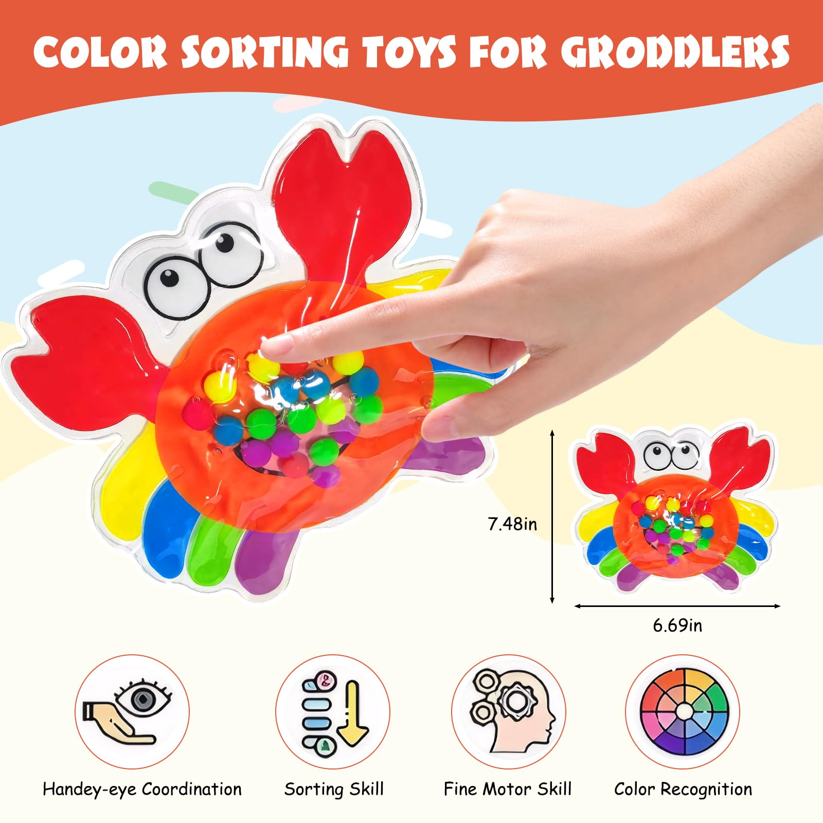 Colour Sorting Toys for Toddlers, Autism Toys, Sensory Toys ...