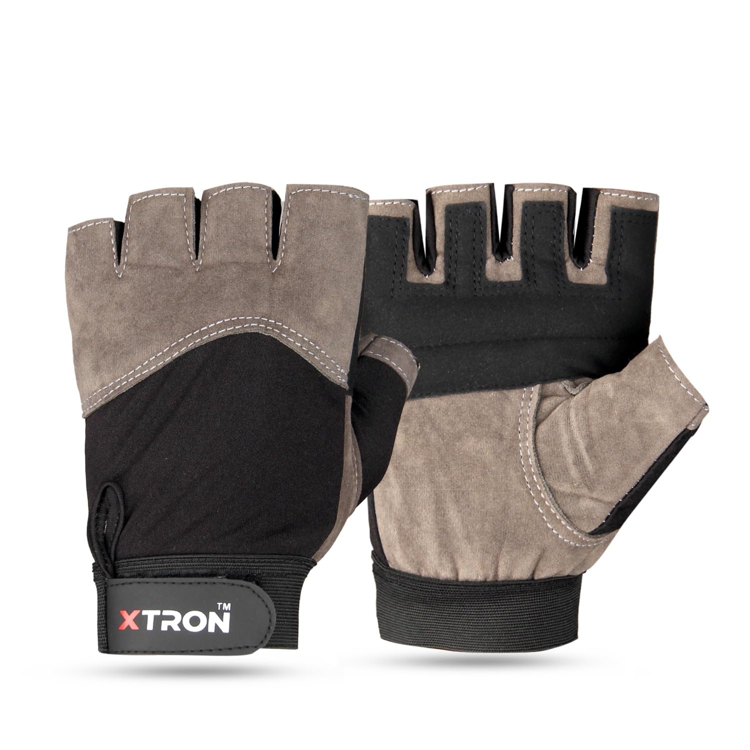 XTRON Gym Gloves Weight Lifting Fitness Gloves Men & Women for Workout, Training, Exercise, Cycling Gloves, Bike Sports Gloves (Phantom DX 037) (Grey Black)-image-39