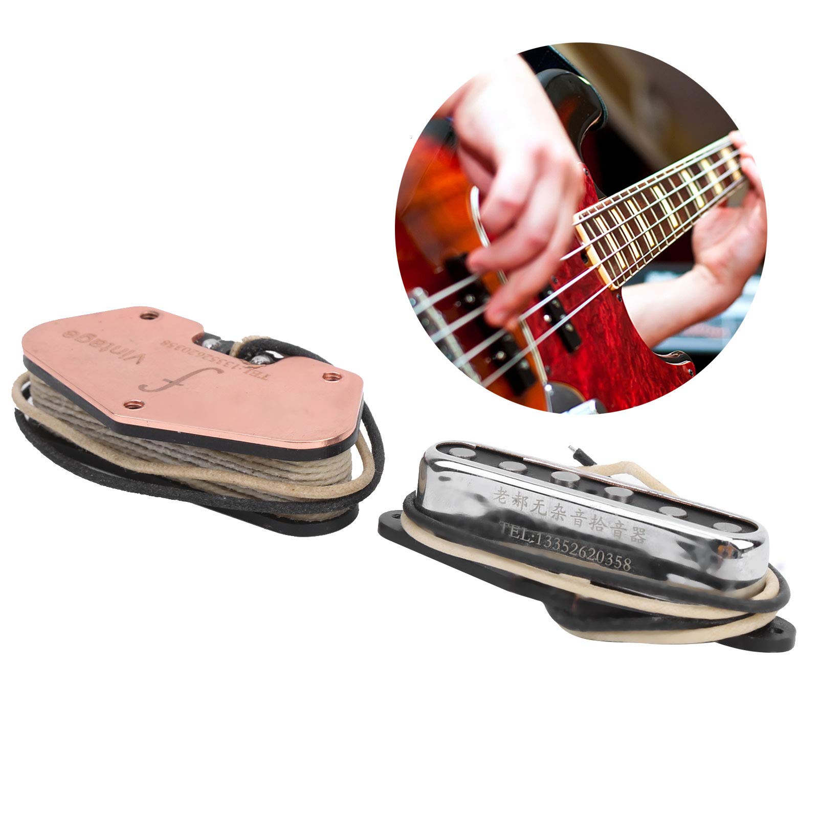 Keenso Telecaster przetworniki, Alnico 5 bezgłośny vintage przetwornik staromodny instrument muzyczny narzędzie do tuningu