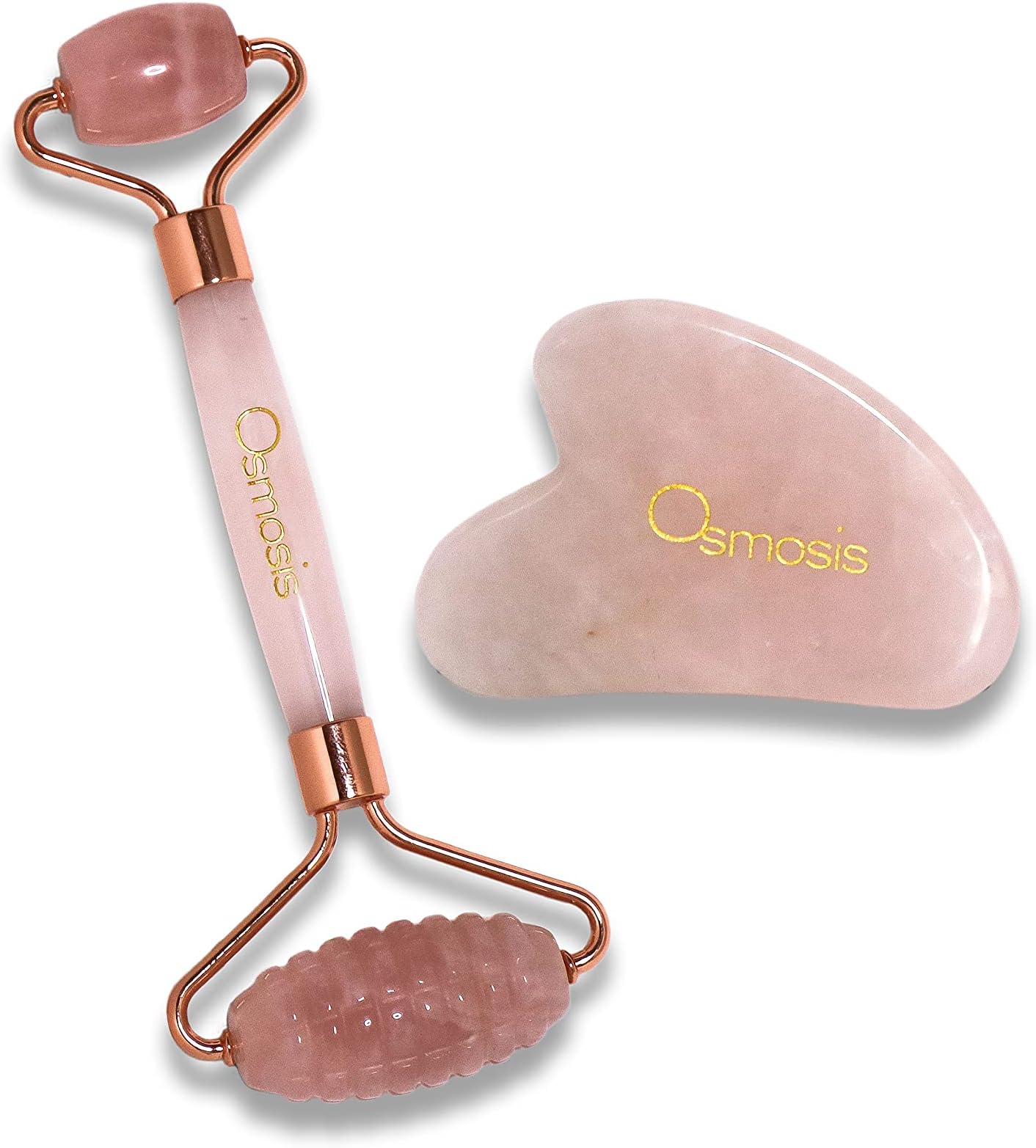 Osmosis Skincare Osmosis Rose Quartz Roller + Gua Sha, 1 ct.