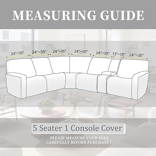 Miniatura 3 de Fundas de sofá reclinable seccional 100% impermeables para sofá reclinable en forma de L, funda de sofá modular de esquina en forma de L, fundas