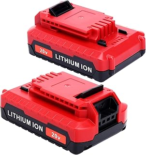 2Pack Compatible with Porter Cable 3.0Ah 20V Battery, Replacement for Porter-Cable 20-Volt Battery PCC681L PCCK6118 PCCK647LB PCC685LP PCC682L PCC680L 20Volt MAX Cordless Tool Battery Packs