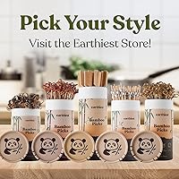 Vista 4 de Púas de cóctel Brochetas de bambú Palillos de dientes para aperitivos Brochetas de madera de 4 pulgadas (paquete de 100) Palillo de dientes