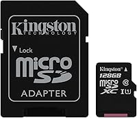 Vista 1 de Kingston Digital 128GB microSDXC Clase 10 UHS-I 45MBs Tarjeta de lectura con adaptador SD (SDC10G2128GB)