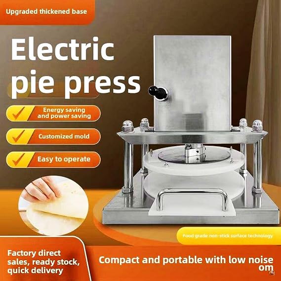 Sheeter Electric Pastry Press Machine Dough Sheeter Machine for Bakery Dough Sheeter Machine for Home Commercial, Stainless Steel Dough Machine for Pizza, Croissants, Pastry,25cm/9.84in