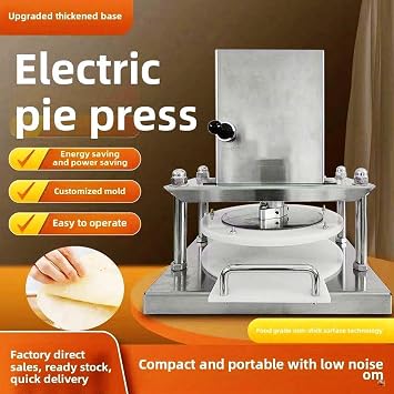 Sheeter Electric Pastry Press Machine Dough Sheeter Machine for Bakery Dough Sheeter Machine for Home Commercial, Stainless Steel Dough Machine for Pizza, Croissants, Pastry,25cm/9.84in