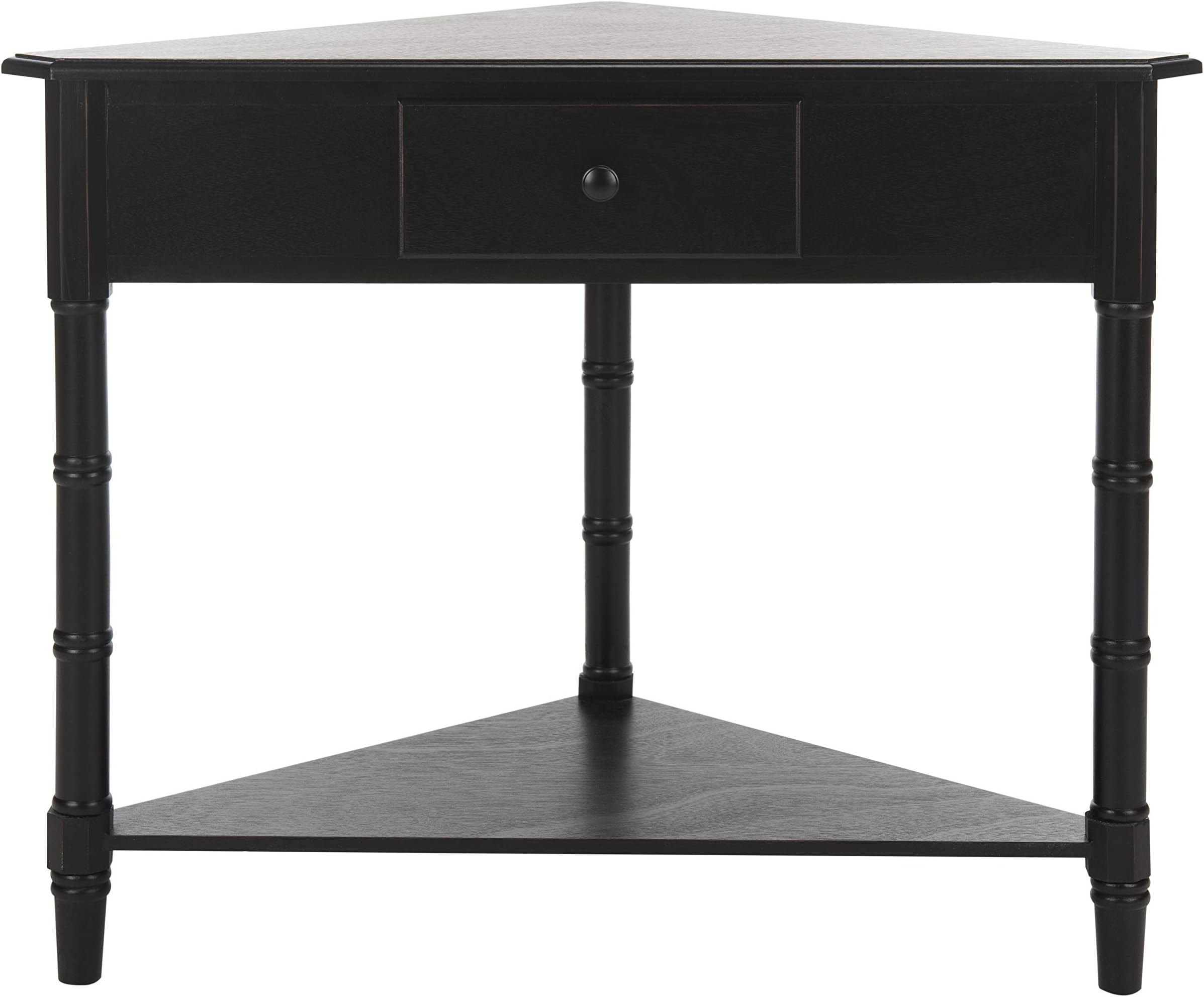 Safavieh American Homes Collection Gomez Distressed Black Corner Table