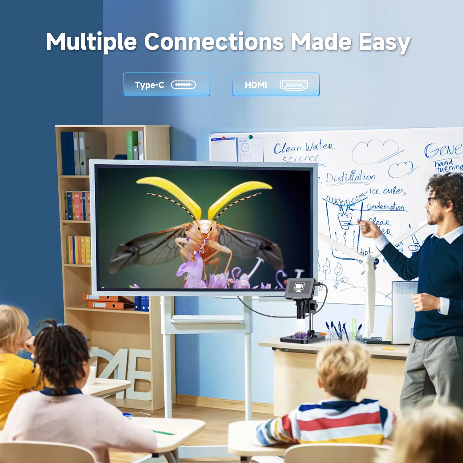 Amazon.co.jp: Leipan LP043H 4.3インチ コイン顕微鏡 HDMI付き 1000X LCDデジタル顕微鏡 大人用 1080P  コイン拡大鏡 写真/ビデオ撮影用 8個のLED付き 窓 Mac TVに対応 32GB SDカード付き : 家電＆カメラ