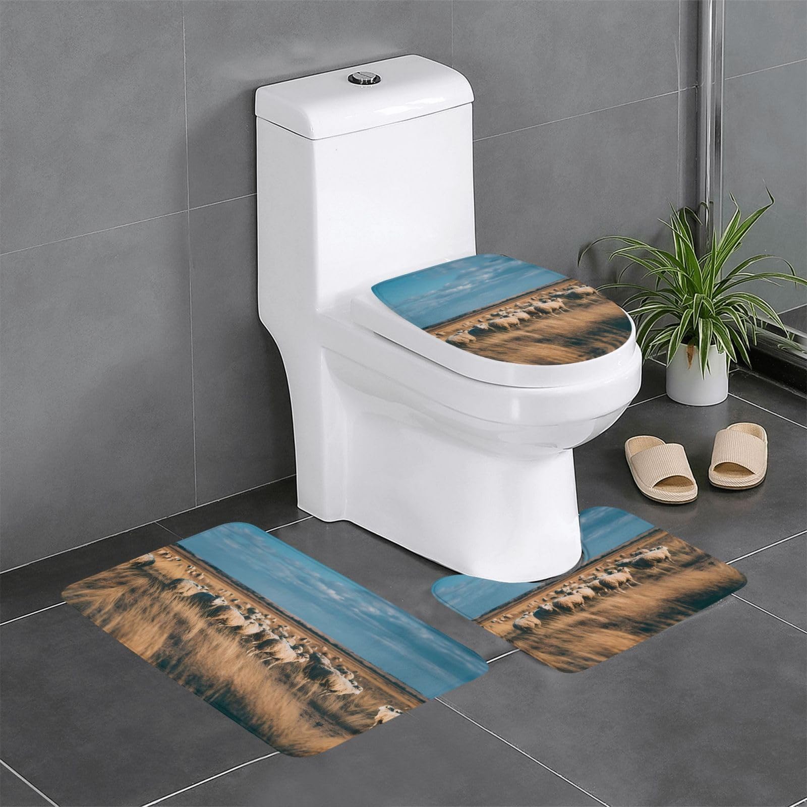 Tapis de salle de bain antidérapant WHJDPP contre sols humides 61cm