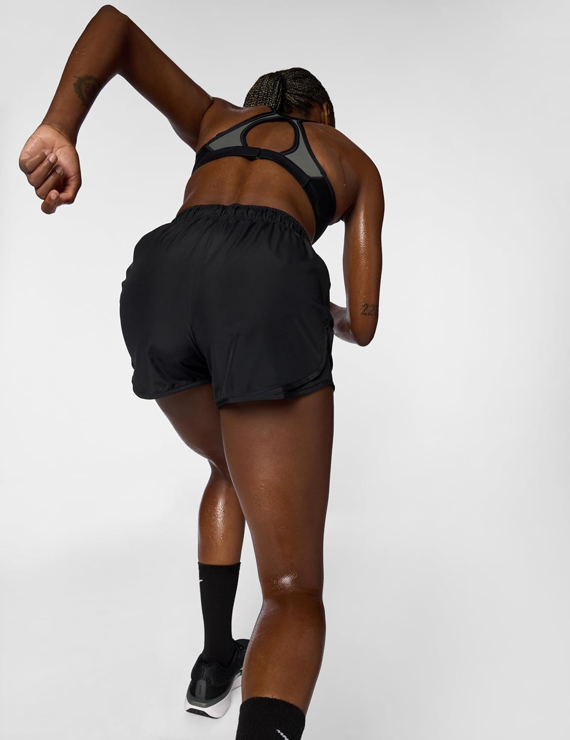 Nike Women's Tempo Dri-FIT Mid-Rise Brief-Lined Running Shorts - Image 5