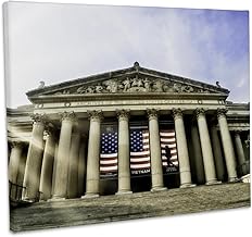 3dRose, National Archives Building in Washington DC, Museum Grade Canvas Wrap 10x8
