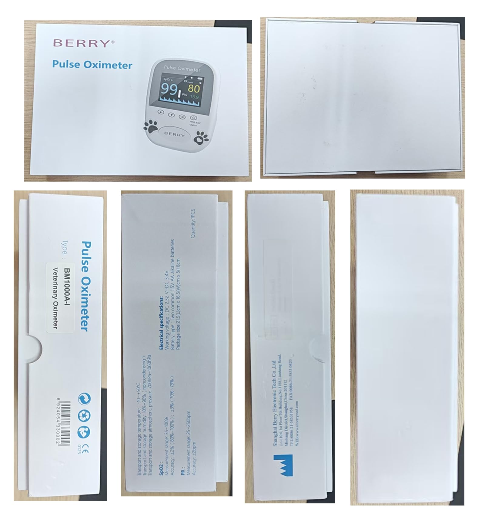 Kostenlose App-Datenspeicherung Veterinär-Handheld AM1000A-Vet Blutsauerstoffsättigung und Pulsfrequenz Zunge Sonde Haustiere mit Bluetooth