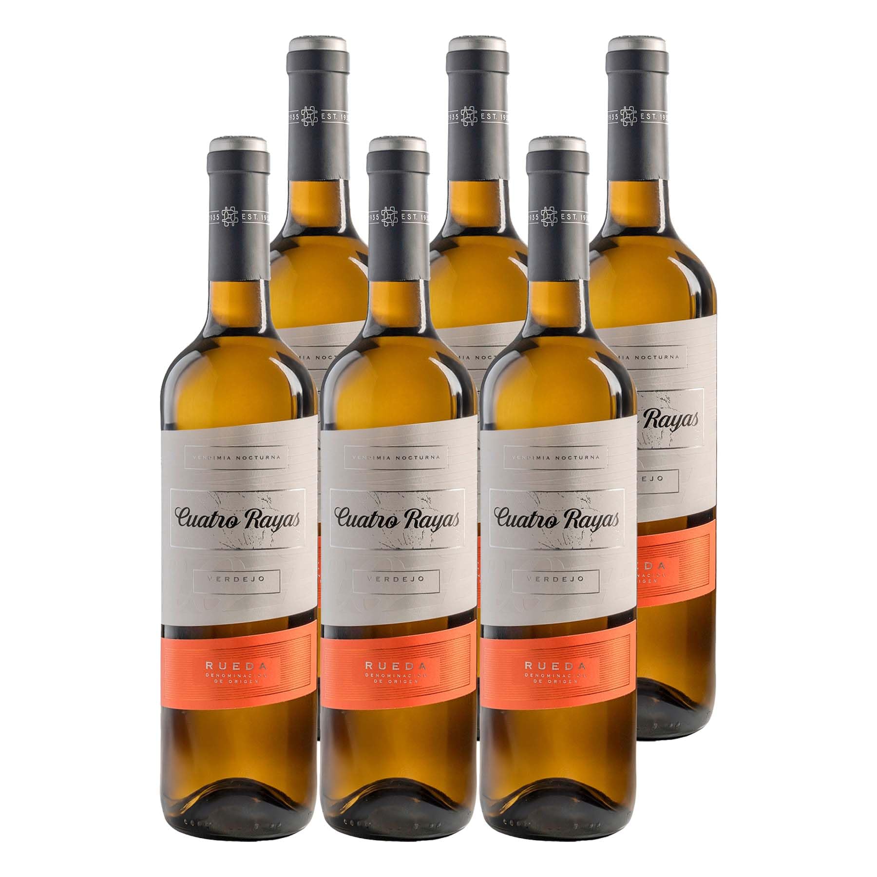 Cuatro Rayas Vendimia Nocturna Verdejo DO Rueda (6 Botellas x 750ml)