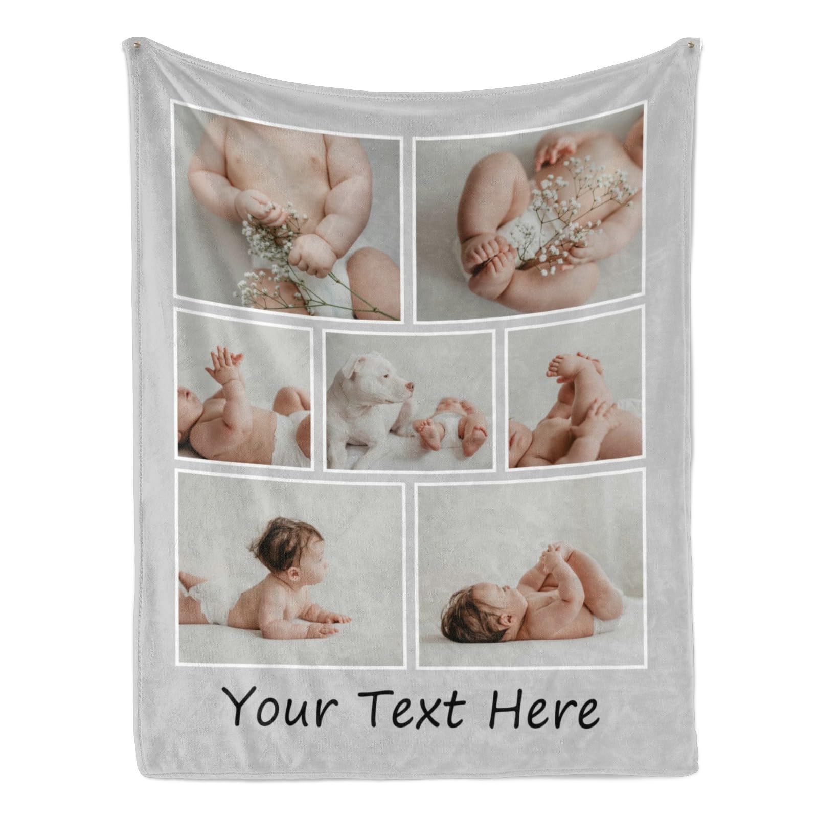 YMDLQDP Personalized Throw Blankets for Baby Adults Family Custom Blanket with Text Gifts for Birthday Christmas Anniversary Commemorative Blanket for