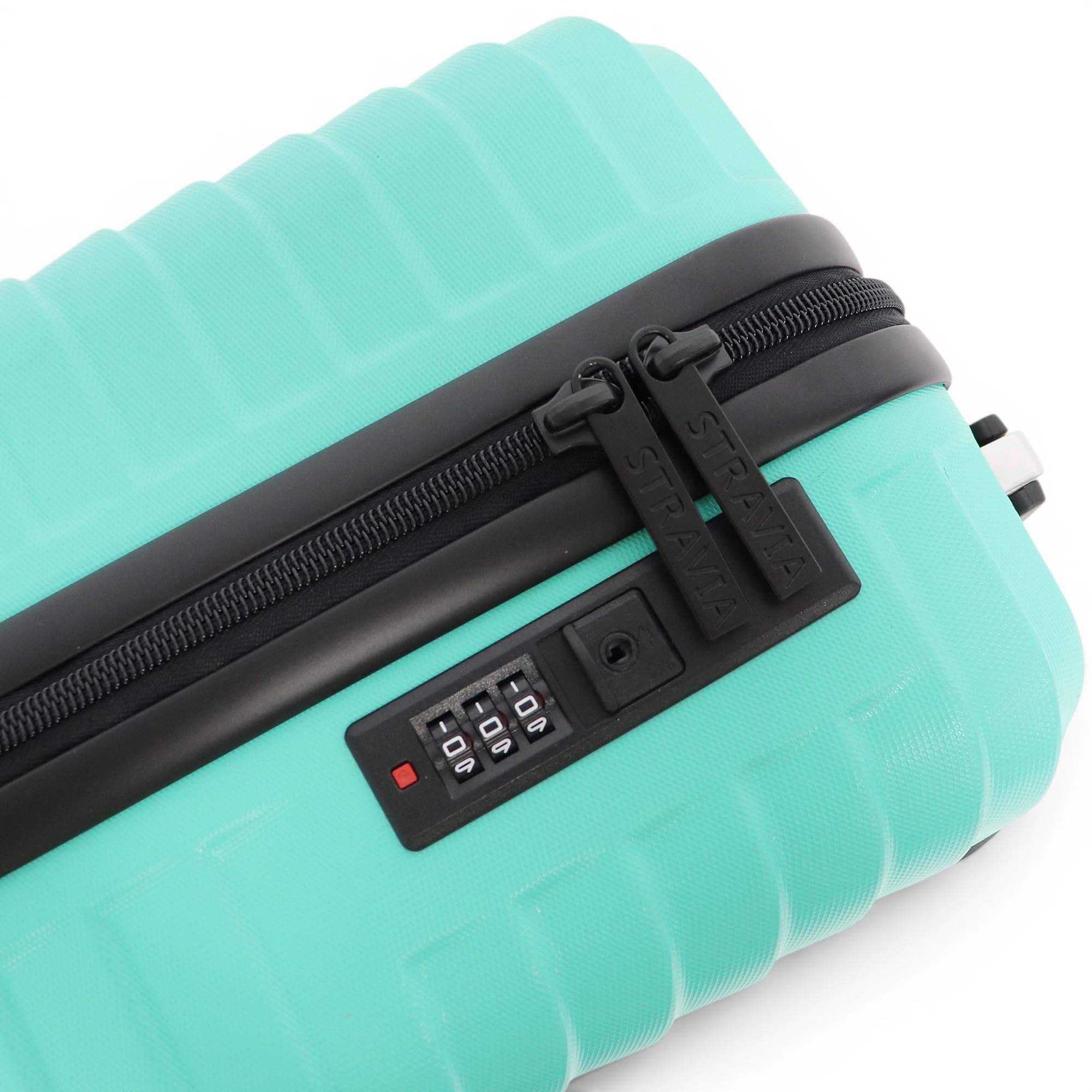 Vic – Valise Moyenne 65 cm – ABS légère et résistante – Bagage Rigide – Serrure à Code sécurisée – 4 Roues Double Ultra fluides – Turquoise – 65 x 44 x 26 cm