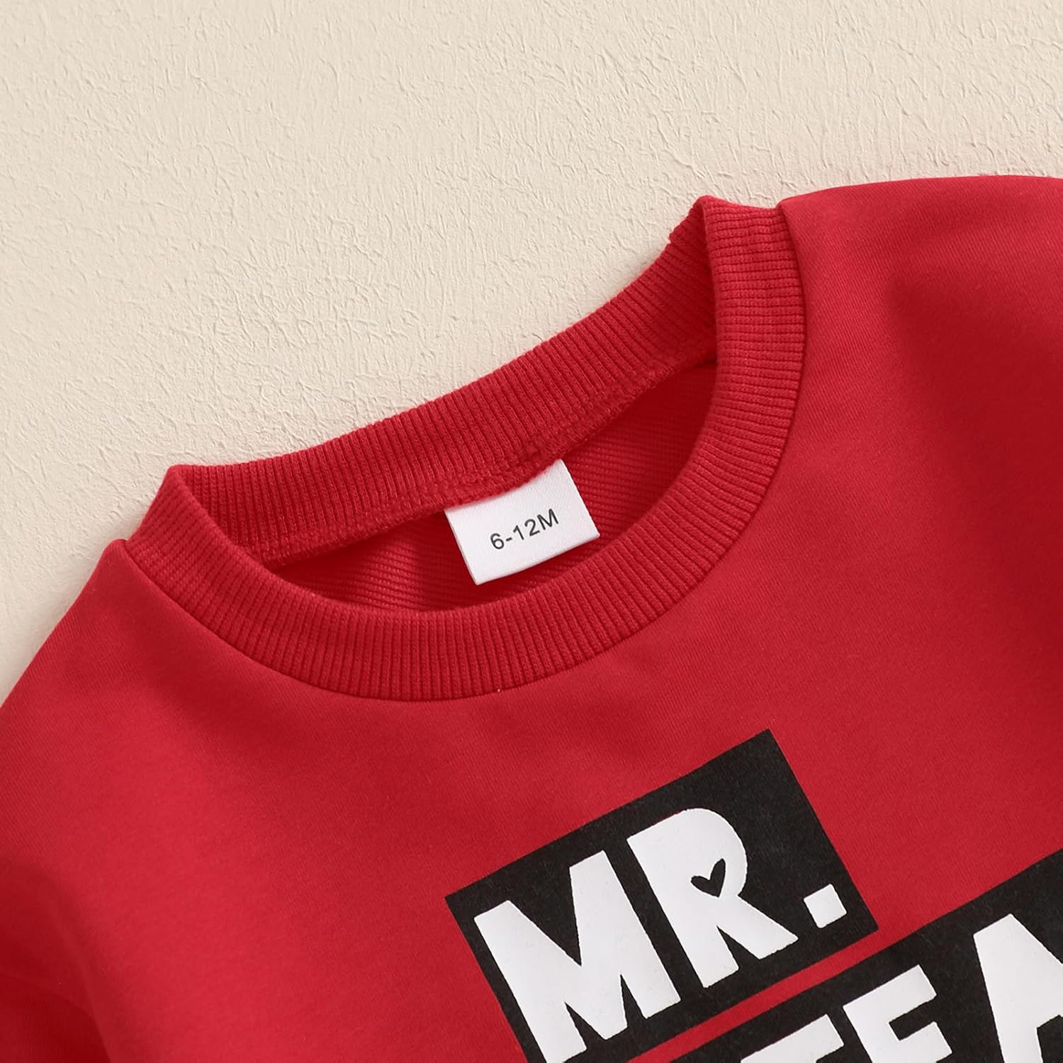 Toddler Baby Boy Valentines Outfit Long Sleeve Steal Your Heart Shirt with Pants 2Pcs Kids Baby Boy Red Outfits - Image 3