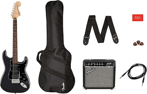 Miniatura 2 de Fender Squier Stratocaster - Paquete Sunburst con amplificador Frontman de 10 G, bolsa de concierto, cable de instrumento, afinador, correa, púas,