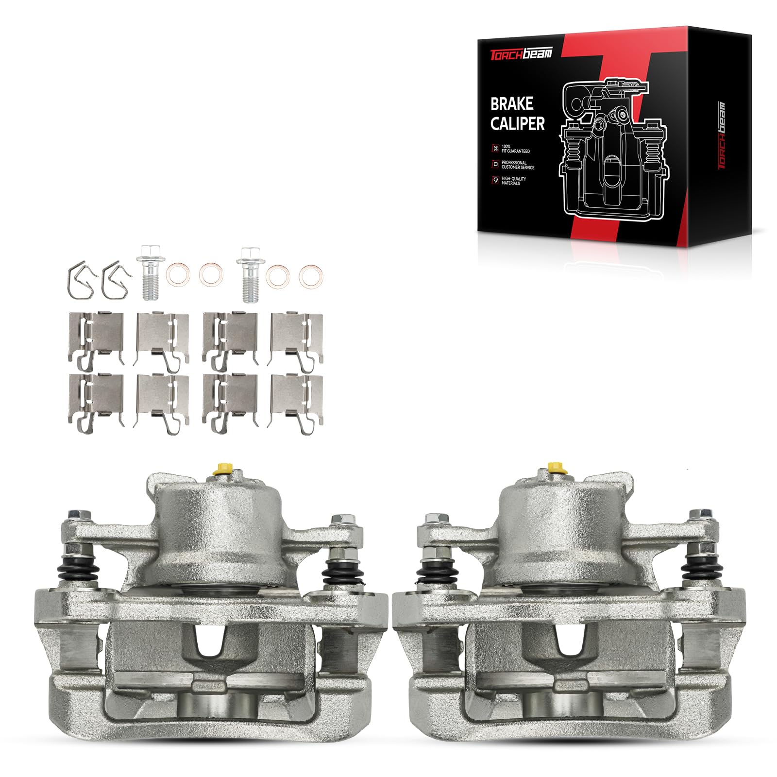 Torchbeam Front Brake Calipers Set for Toyota Corolla 2009-2019