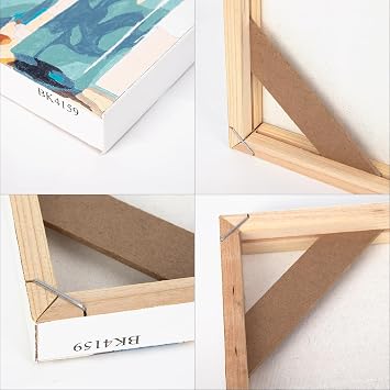 EFOTIML DIY Solid Wood Canvas Frame Kit 16X20'' for Paint by Number&Oil Painting&Diamond Painting by Number Wooden Art Frames
