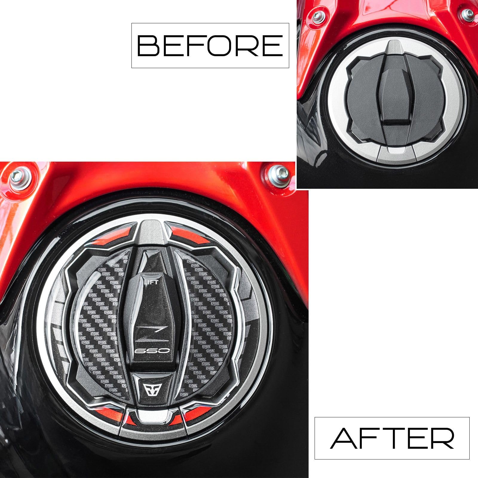 RESERVOIR CARBURANT POUR Z650 ER650KNFAN BLANC 2022