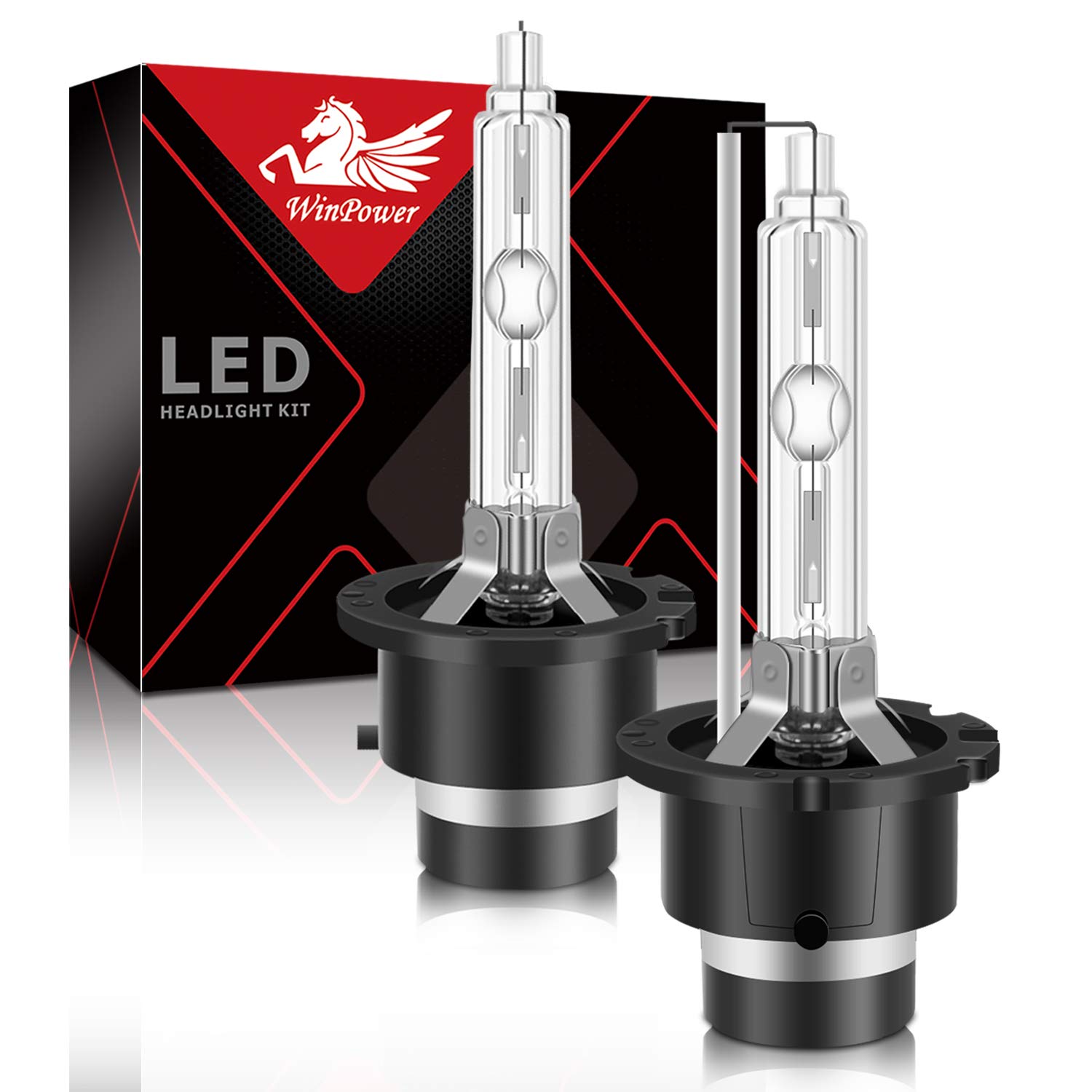 WinPower 35W D2S HID Xenon Headlight Replacement Bulbs 6000K, Pack of 2