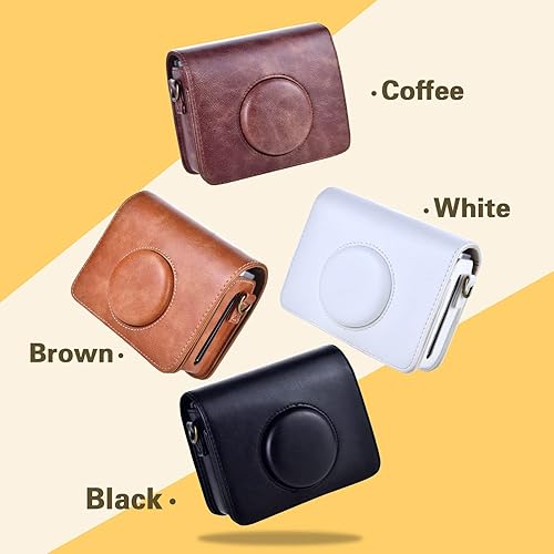 Miniatura 8 de MUZIRI KINOKOO Instax Mini EVO - Funda protectora de piel sintética para cámara Fuji Instax Mini EVOPolaroid Mini EVO, con correa ajustable para el