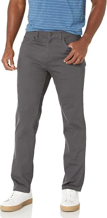 Amazon Essentials Mens Athletic Fit Chinos, Work Pants, 5-Pocket, Cotton Stretch