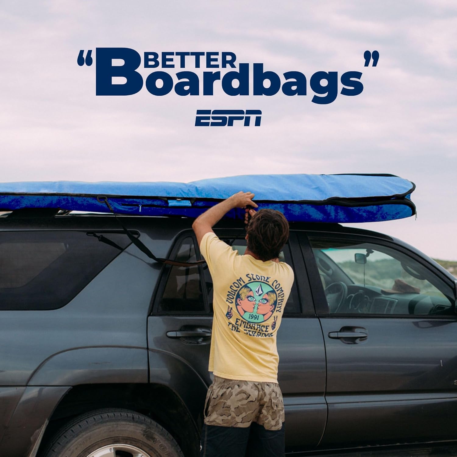 Pioneer Surfboard Bag - Hemp Surf Bag with 5mm Padding, YKK Nickel-Plated Zipper, Fits 1 Board, Day Surfboard Bags Keep Board Safe, Easy to Carry Straps (5'10, 6', 6'6, 7'6, 8'6, 9'6, 10')