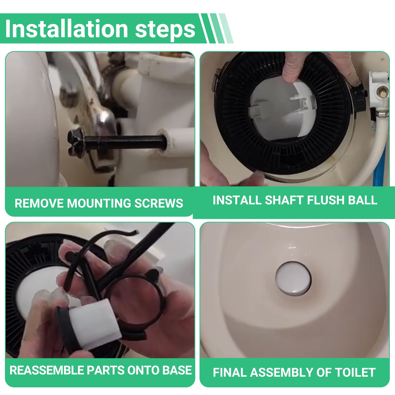 385310681 Flush Ball & Shaft Kit For Sealand Dometic Vacuum Toilets – Compatible With Models 110, 130, 209, 210, 248, 647, 749, 1007, 1648, 5009, 5147, 5148