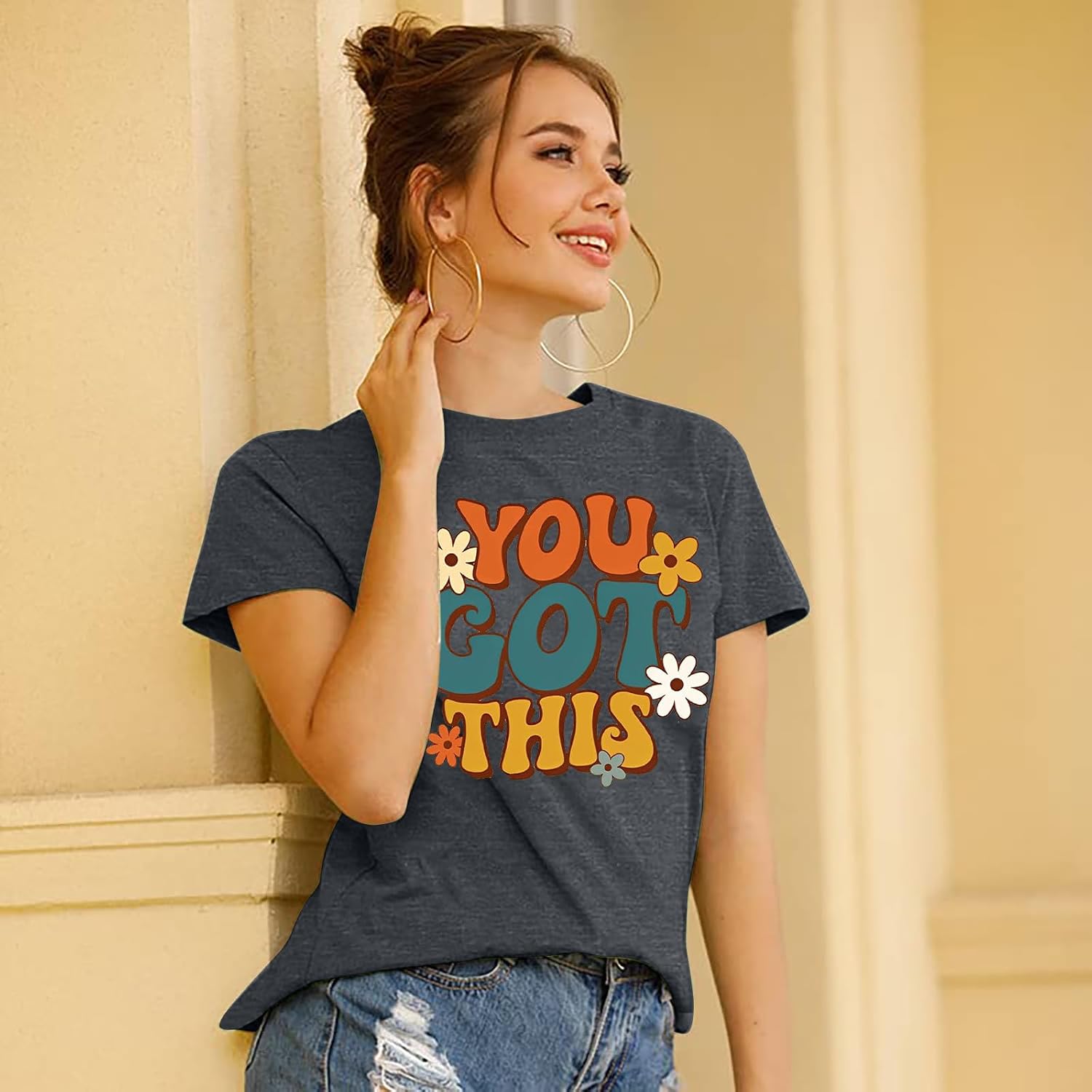 You Got This Shirt Women Teacher Graphic Testing Tshirts Funny Back to School Encouraging Short Sleeve Tees Tops image 2