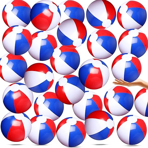 Miniatura 8 de Talltalk Paquete de 80 bolas de playa inflables de 12 pulgadas a granel para niños, pelota de piscina de verano, bolas de playa pequeñas, recuerdos