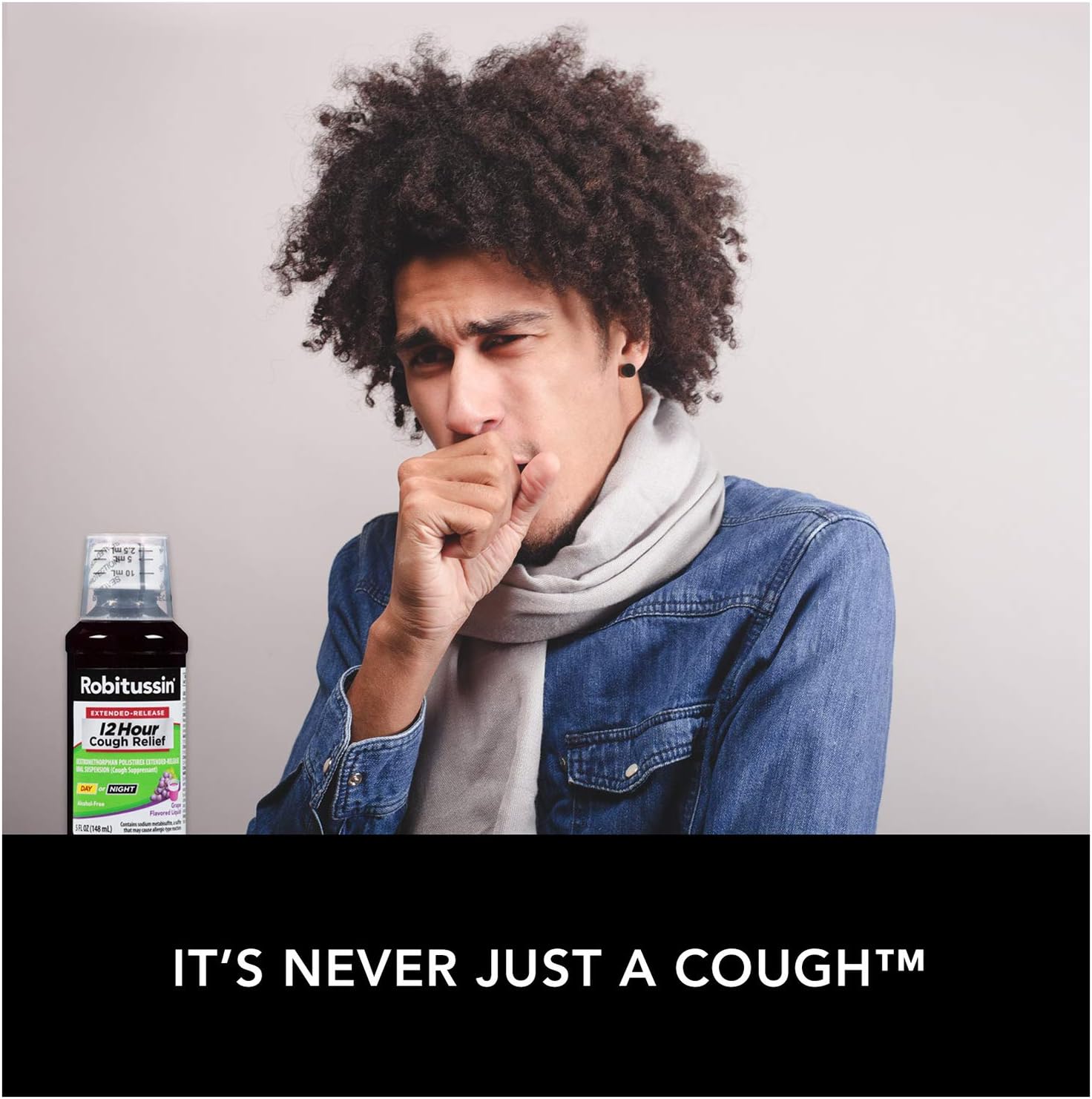 Robitussin Extended-Release 12 Hour Cough Relief (5 fl. oz. Bottle, Grape Flavor), Alcohol-Free Cough Suppressant : Health & Household