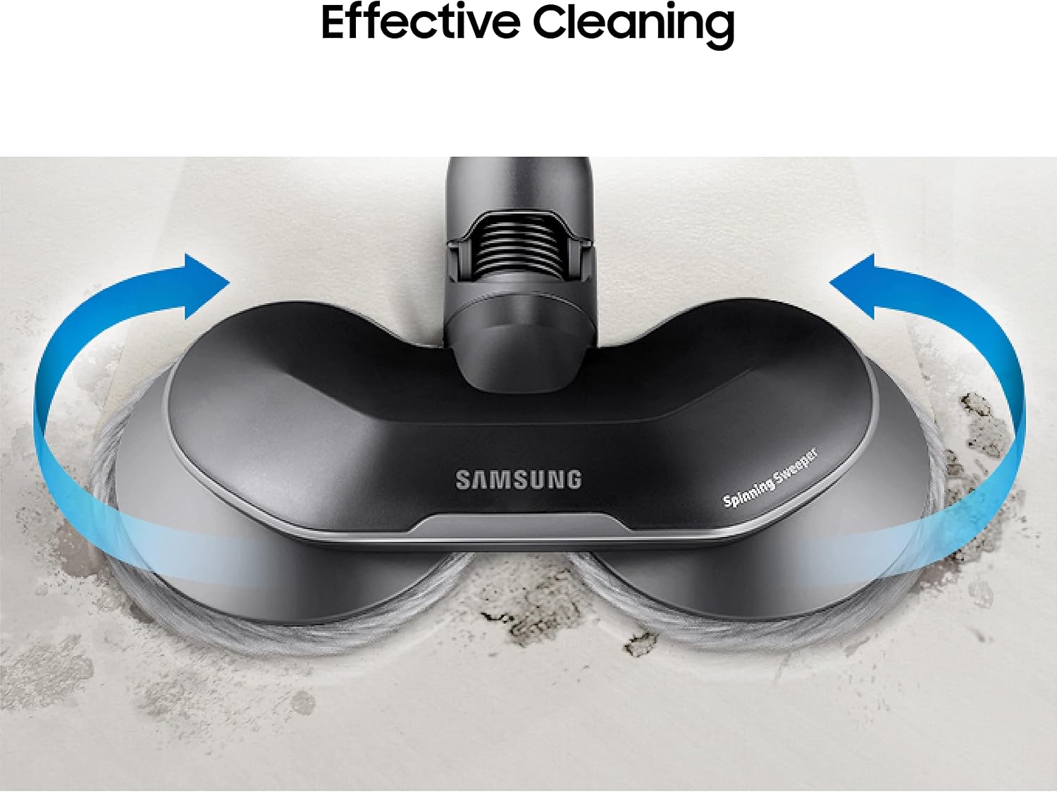 SAMSUNG Jet Stick Spinning Sweeper Disposable Wet Pads, Pack of 20 for Jet 90 Complete, Jet 75 Complete, Jet 70 Pet Cordless Vacuum Cleaners w/ Spinner Sweeper Brush Attachment, VCA-SPA90/XAA, Grey