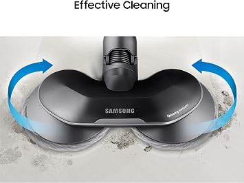 SAMSUNG Jet Stick Spinning Sweeper Disposable Wet Pads, Pack of 20 for Jet 90 Complete, Jet 75 Complete, Jet 70 Pet Cordless Vacuum Cleaners w/ Spinner Sweeper Brush Attachment, VCA-SPA90/XAA, Grey