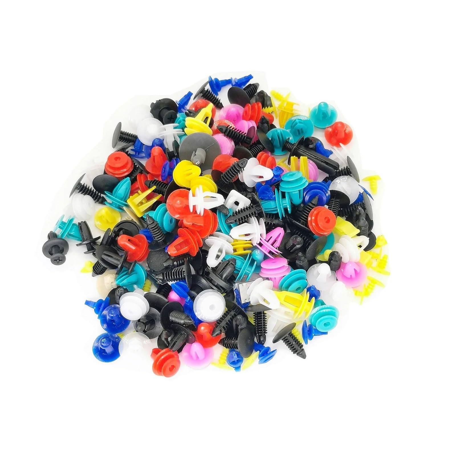 FDCSKINX 500/200/100PCS Mixed Auto Vehicle Fastener Bumper Clips Retainer Rivet Door Panel Fenders Liner All Car(100pcs)