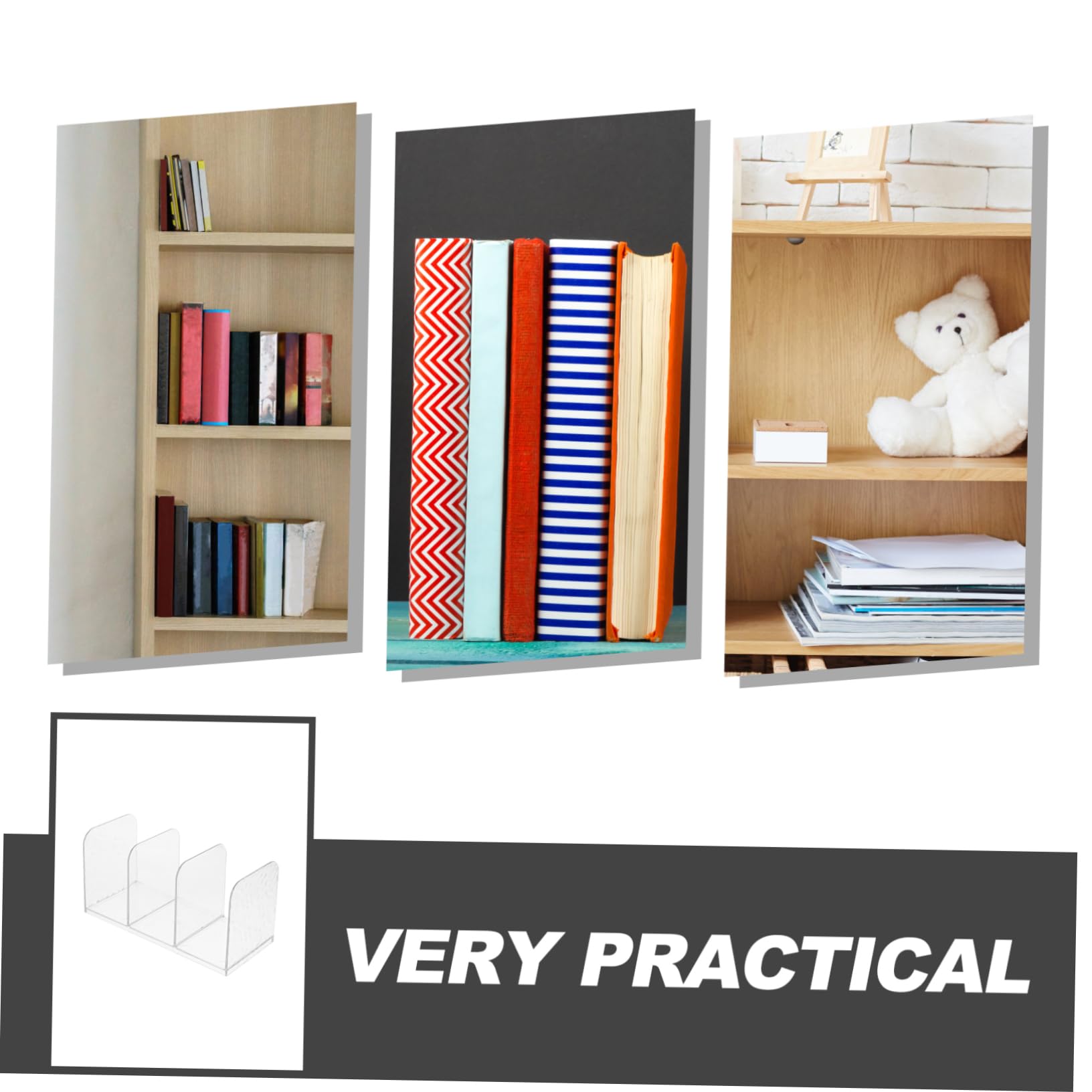 SEWACC 4stücke Büro Aufbewahrungsregal Vertikaler Dokumentenständer Für Bücher Und Akten Transparentes Design Für Stilvolle Organisation Dem Schreibtisch Für Büro Studium Und