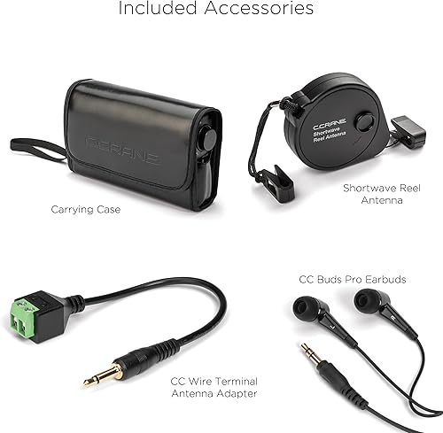 Miniatura 7 de C. Crane CC Skywave SSB 2 AM, FM, onda corta, NOAA Weather + Alert, banda de aviación VHF escaneable y bandas laterales únicas Radio portátil de