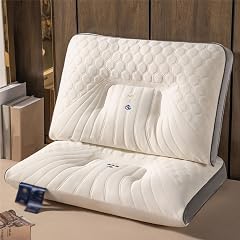 2PCS Hotel-Grade Soft and Supportive Polyester Pillow Core 74x48x10cm White Ergonomic Design for Back Side and Stomach Sleepers