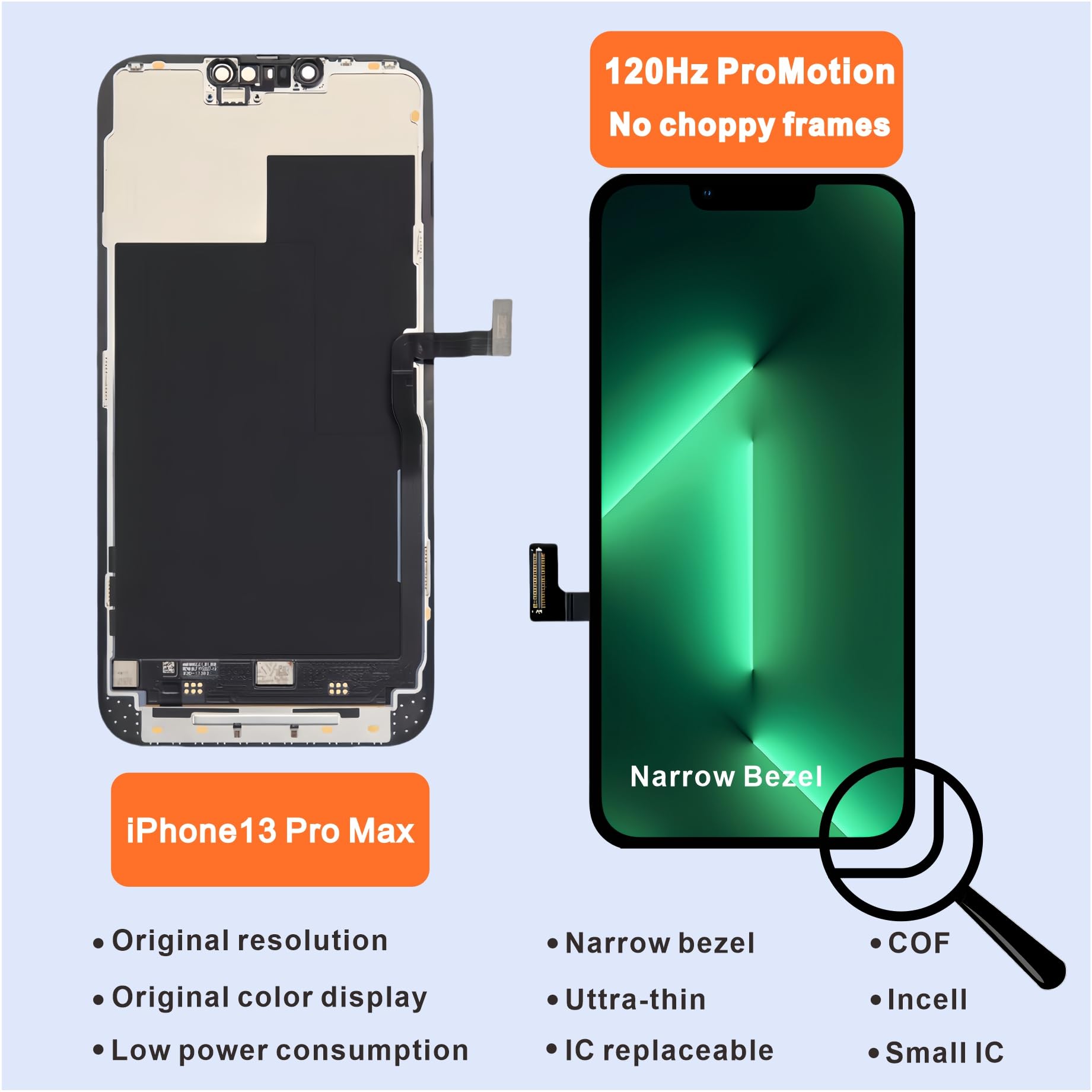 Amazon.com: JG-TR for iPhone 13 Pro Max Screen Replacement(6.7