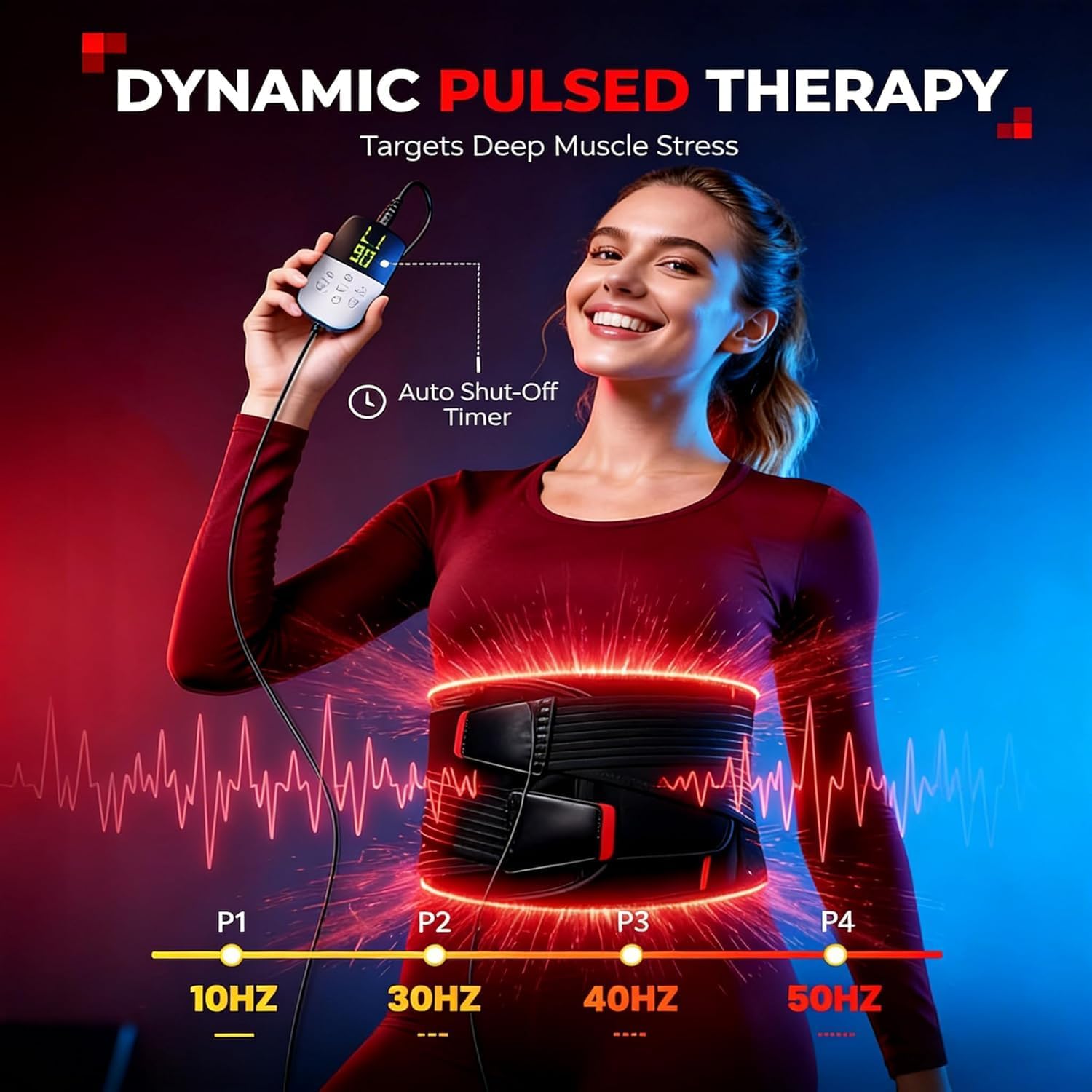LTW Upgraded 210 LEDs Red Light Therapy Belt for Pain Relief, 49" x 9"
