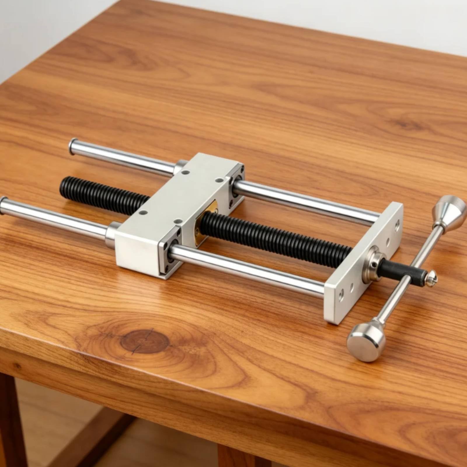 Morsa de Mesa de Doble Guía Precisa Morsa Pesada Carpintería Procesado CNC para Carpinteros