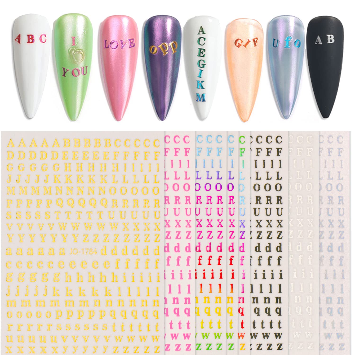 ネイルシール ブランドロゴ・アルファベットセット Amazon.co.jp: アルファベットシール 英語 英字 ネイルシール