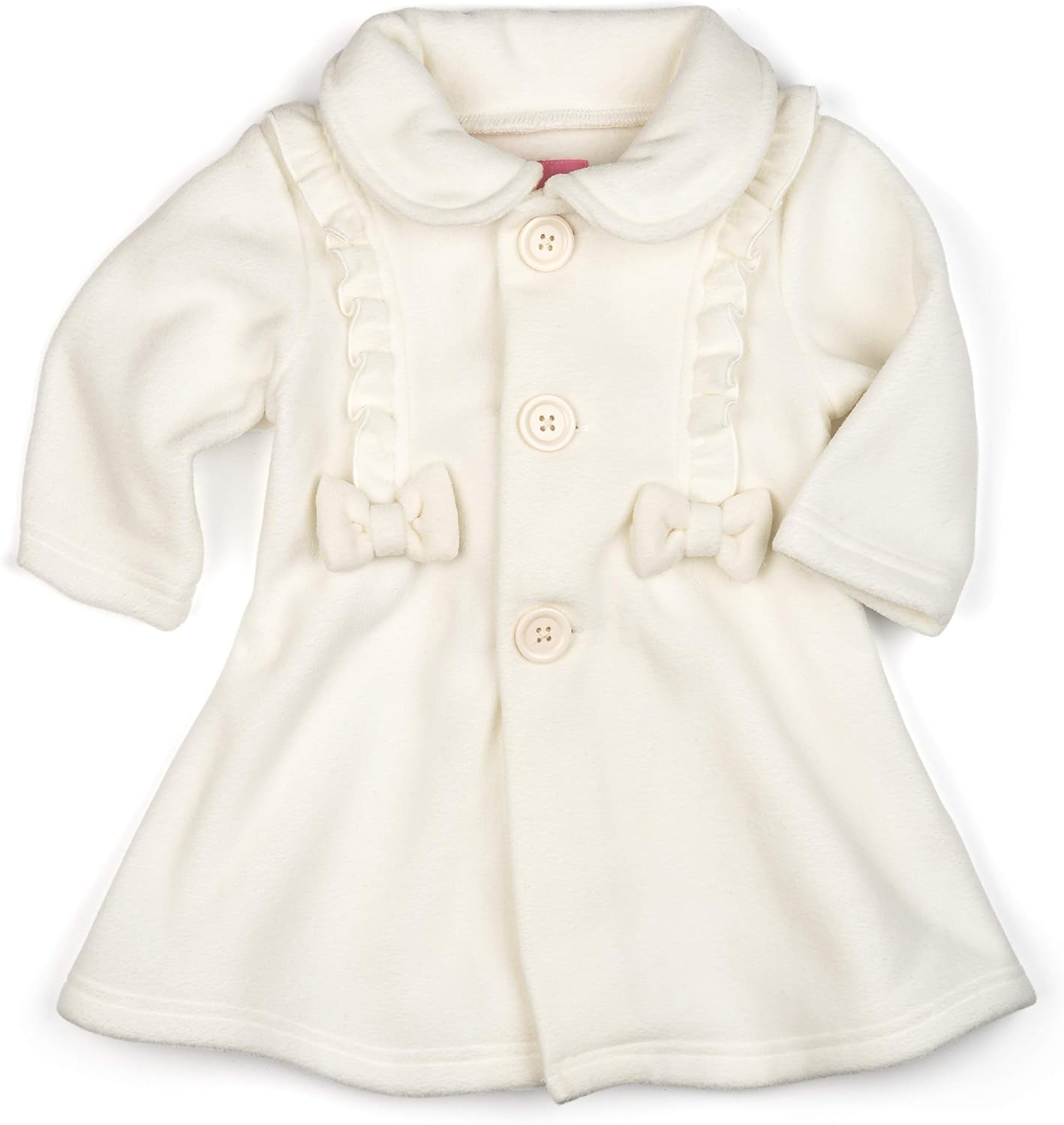 Good Lad Newborn/Infant Girls Creme Fleece Coat (6/9 Months): Clothing, Shoes & Jewelry
