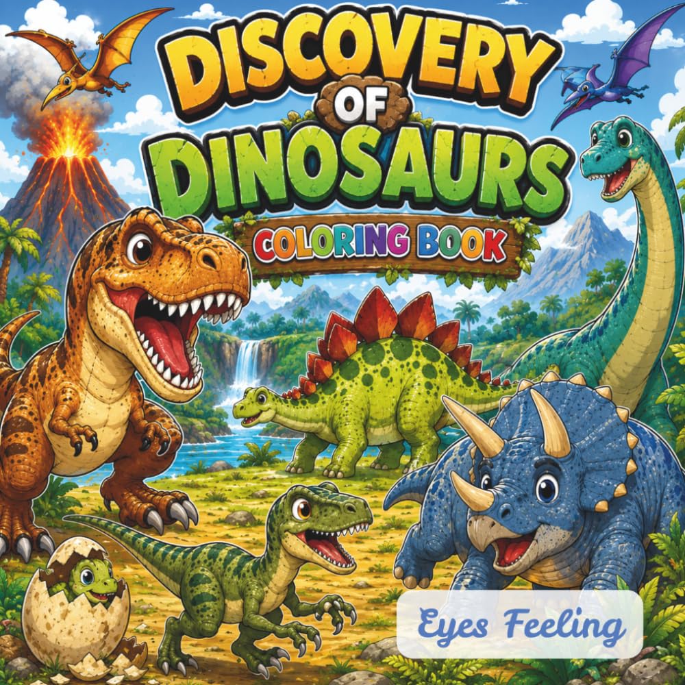 Discovery of Dinosaurs: A Roaring Coloring Adventure for Young Explorers