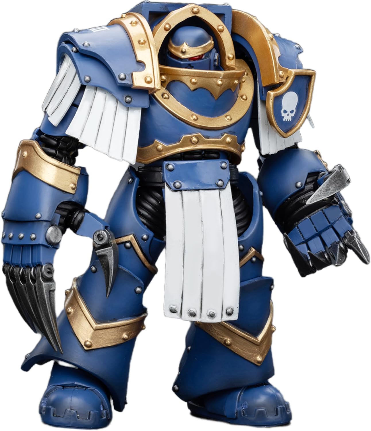JOYTOY 1/18 Action Figures - Warhammer 40,000 Ultramarines Cataphractii Terminator Squad Terminator with Lightning Claws - 5‘’,Classic Character,Collectible,Age 15 and Above