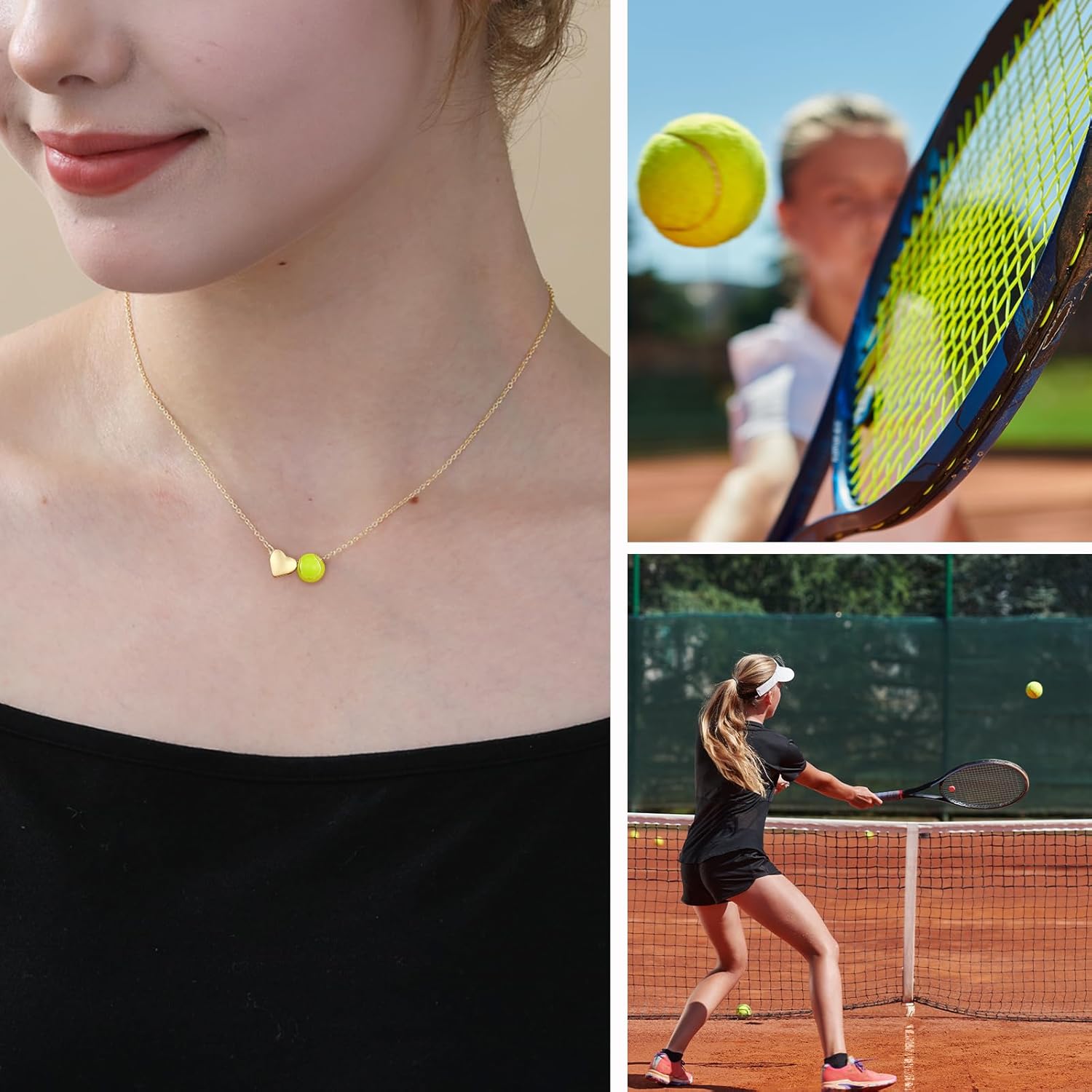 Softball/Soccer/Volleyball/Basketball Necklace for Girls Women, Sports Accessories Jewelry Gift for Lovers 16+3 Inches - Image 3